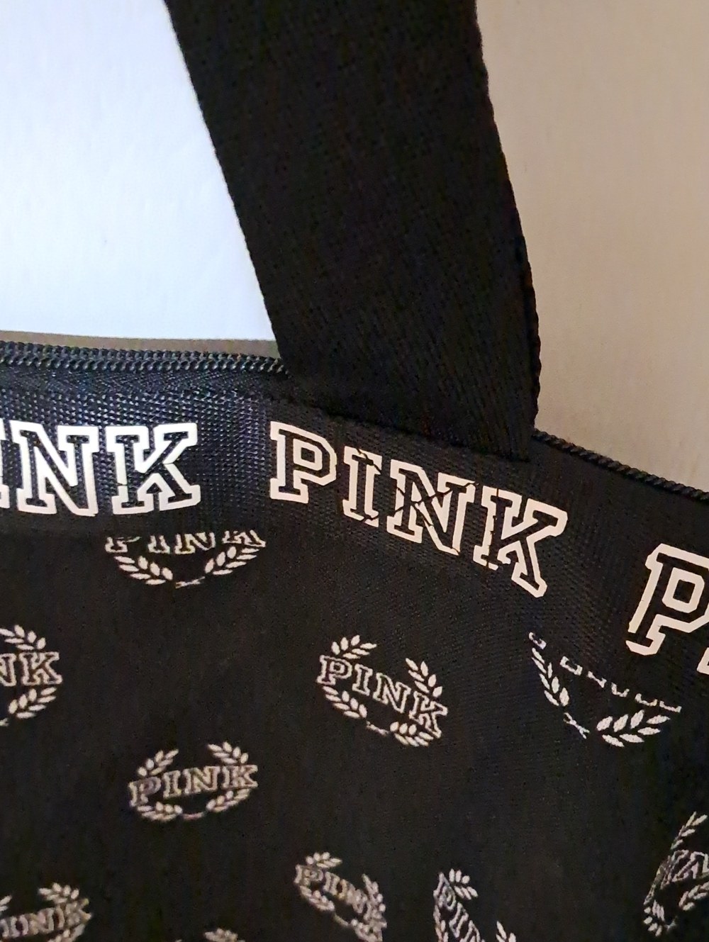 PINK Victoria's Secret Black Tote with Logo - Picture 2 of 3